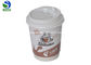 Eco - Friendly Double Walled Disposable Coffee Cups PLA Coated Paper Material